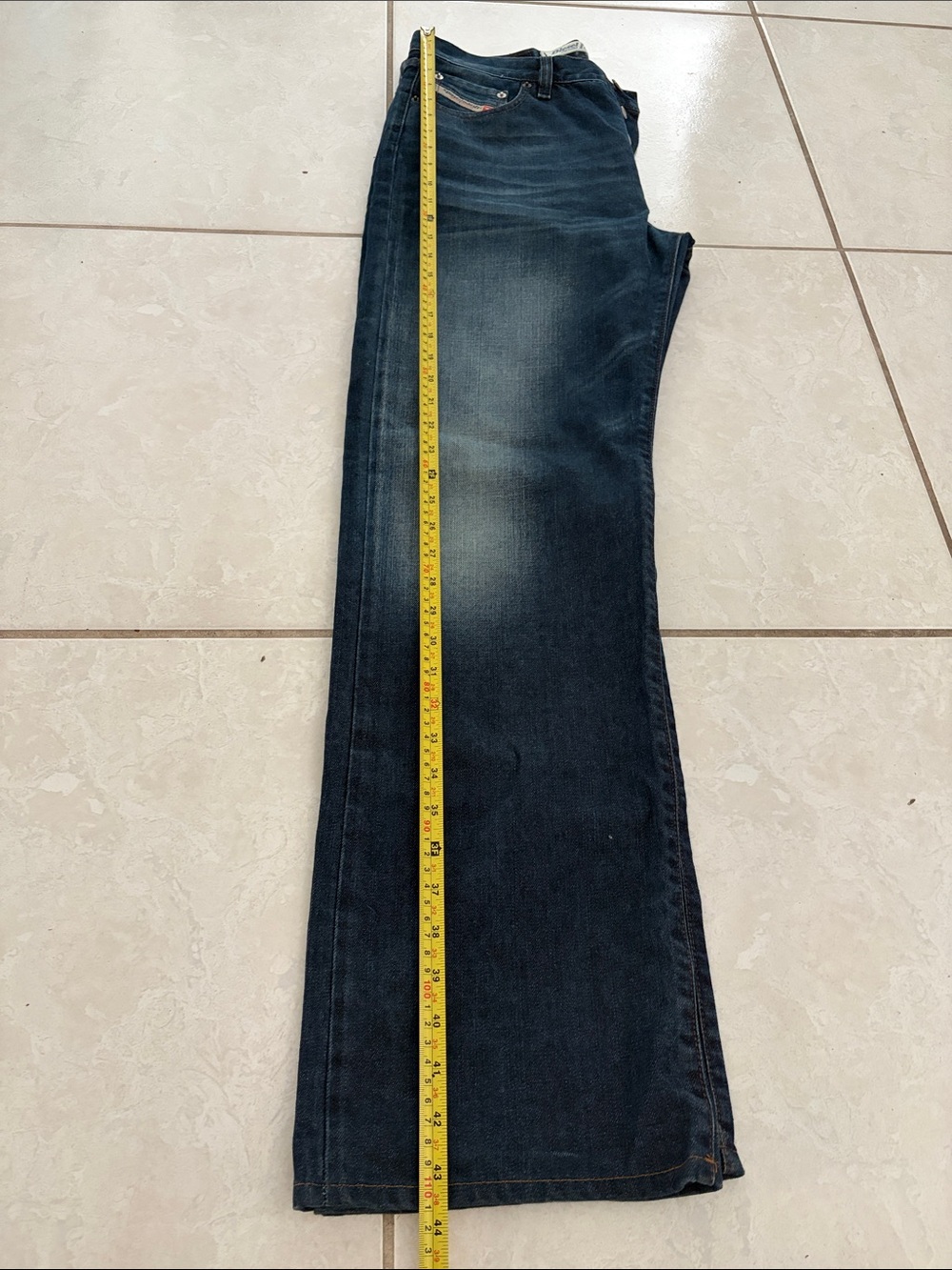 Diesel Indigo Men's Straight Jeans - Picture 15 of 16